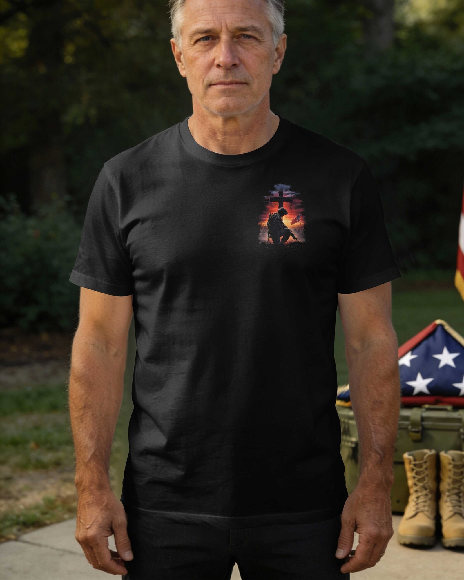 I Kneelt For This Nation I Stand Forever Under God T-Shirt